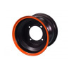 Jante 8" AR - 4 Trous - Noir/orange pour typhon 110cc et 125cc diamon motors le mini rider