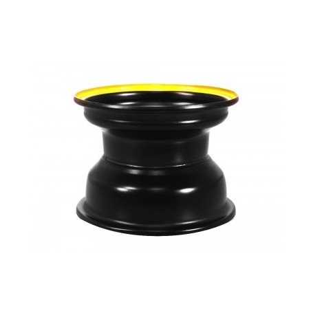 Jante 8" AR - 4 Trous - Noir/jaune pour typhon 110cc et 125cc diamon motors le mini rider