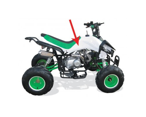 Jante 8" AR - 4 Trous - Noir/vert quad enfant typhon 110cc 125cc diamon motors le mini rider