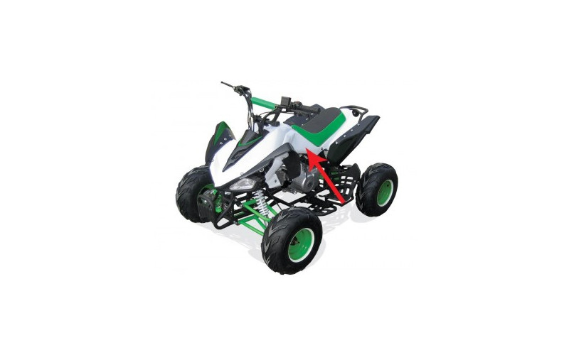 Flan de carénage gauche – Noir quad enfant typhon 110cc 125cc diamon motors le mini rider