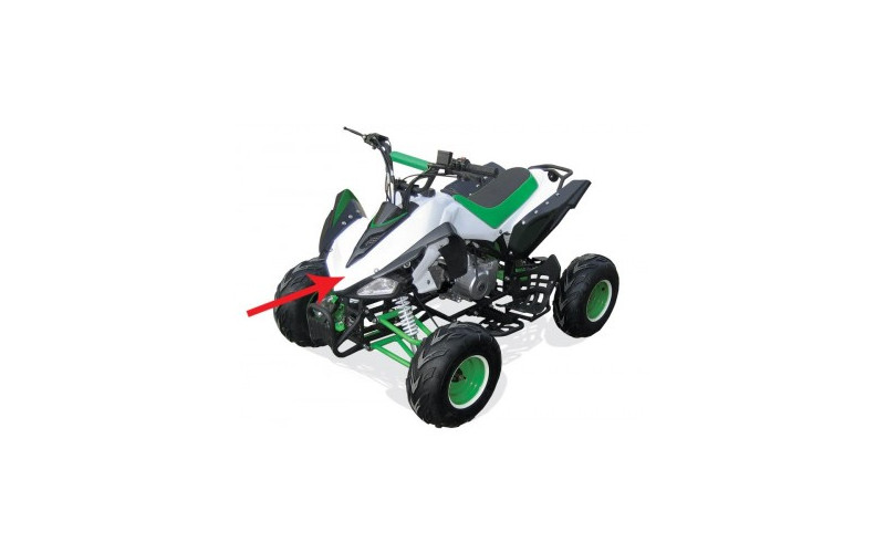 Carénage avant - Noir quad enfant typhon 110cc 125cc diamon motors le mini rider