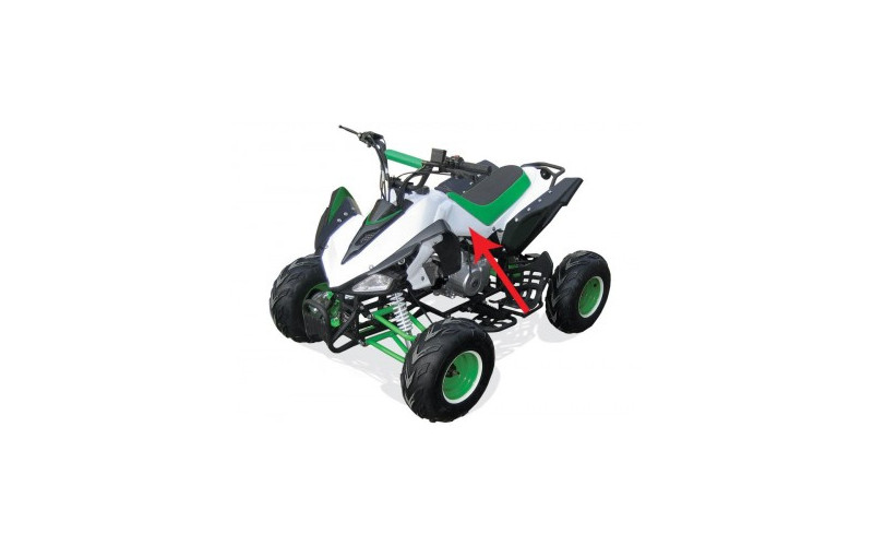 Flan de carénage gauche - Blanc quad enfant typhon 110cc 125cc diamon motors le mini rider