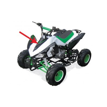 Face avant - Noir quad enfant typhon 110cc 125cc diamon motors le mini rider