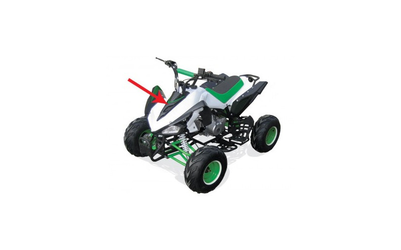 Face avant - Noir quad enfant typhon 110cc 125cc diamon motors le mini rider