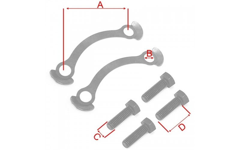 Pièces détachées Kit vis Couronnes et pignons Hexagonal avec Platines LMR PARTS