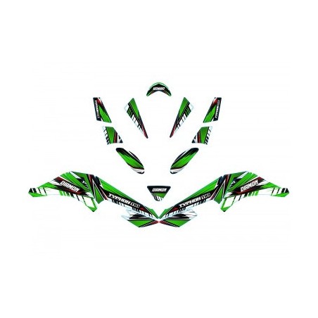 Kit déco - Vert pour quad enfant thermique 110cc et 125cc typhon diamon motors le mini rider