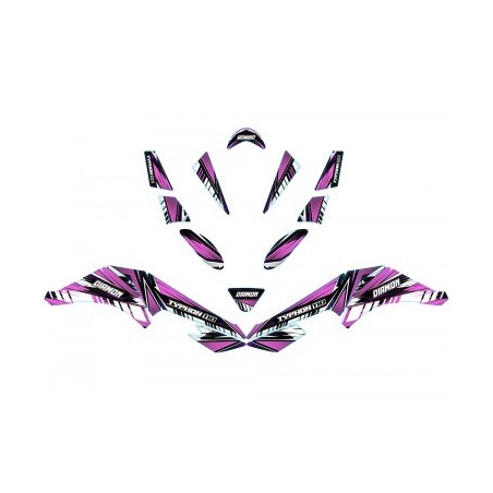 Kit déco - Rose pour quad enfant thermique 110cc et 125cc typhon diamon motors le mini rider