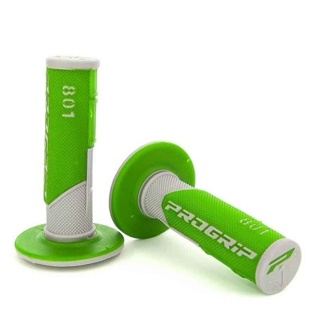 Pièces détachées Dirt bike, Pit bike Poignées progrip gris/vert Progrip