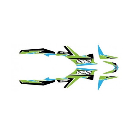 Kit déco - Vert pour quad enfant électrique Kwixi 1000w de la marque Diamon Motors