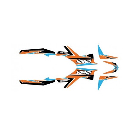 Kit déco - Orange pour quad enfant électrique Kwixi 1000w de la marque Diamon Motors