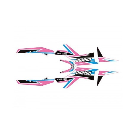 Kit déco - Rose pour quad enfant électrique Kwixi 1000w de la marque Diamon Motors