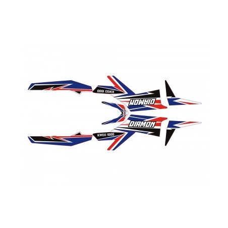 Kit déco - Bleu pour quad enfant électrique Kwixi 1000w de la marque Diamon Motors