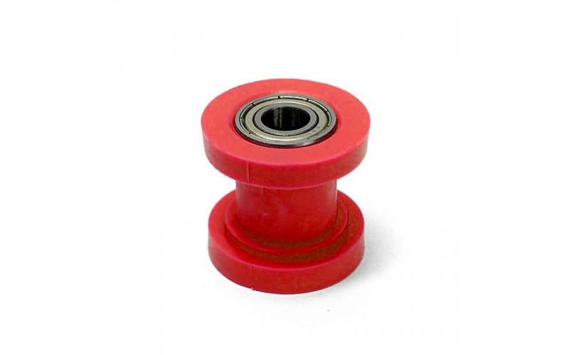 Pièces détachées Roulette de chaine classique en téflon 10mm rouge LMR PARTS