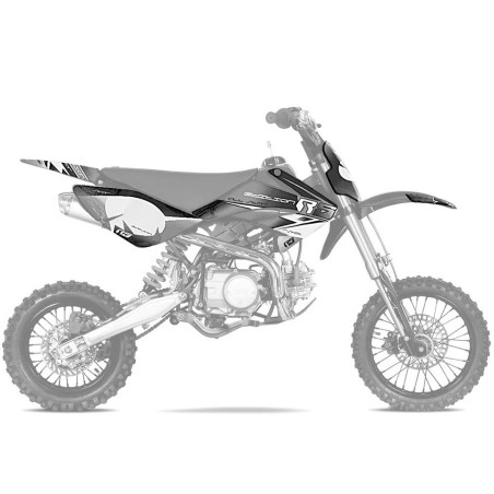 Pièces détachées Dirt bike, Pit bike Kit décoration CRF70 RS Gris LMR PARTS