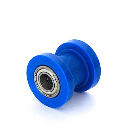 Pièces détachées Dirt bike, Pit bike Roulette de chaine classique en téflon 10mm bleu LMR PARTS