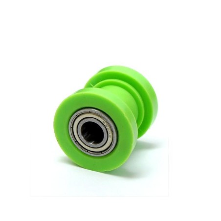 Pièces détachées Dirt bike, Pit bike Roulette de chaine classique en téflon vert 8mm LMR PARTS