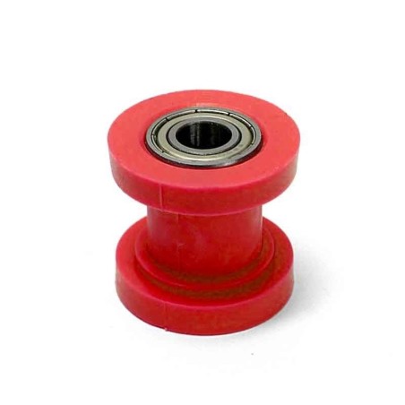 Pièces détachées Dirt bike, Pit bike Roulette de chaine classique rouge en téflon 8mm LMR PARTS