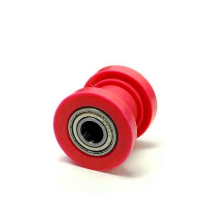 Pièces détachées Dirt bike, Pit bike Roulette de chaine classique rouge en téflon 8mm LMR PARTS