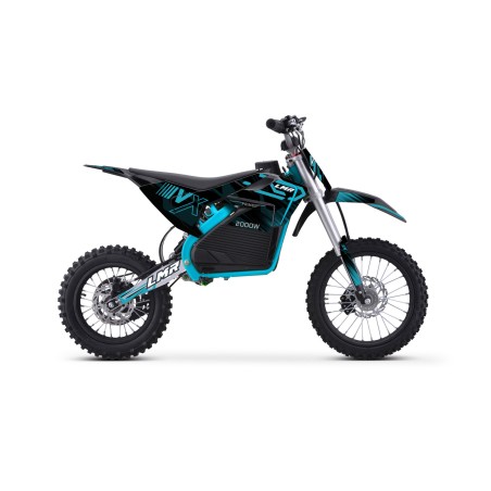 Dirt bike électrique E-SX 2000W 12/14" - bleu - LeMiniRider