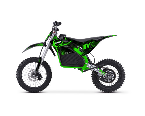 Dirt bike électrique E-SX 2000W 12/14" - vert