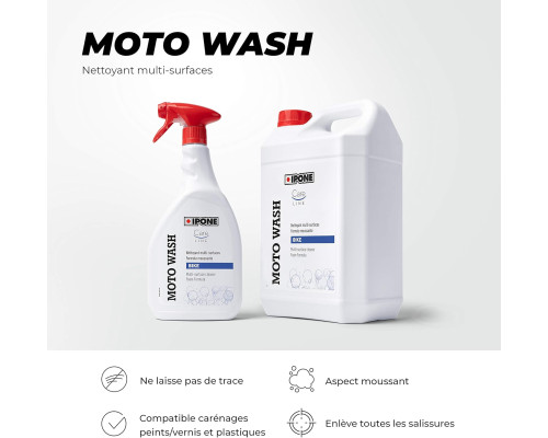 Nettoyant Moto IPONE Moto Wash Multi surfaces - 5L