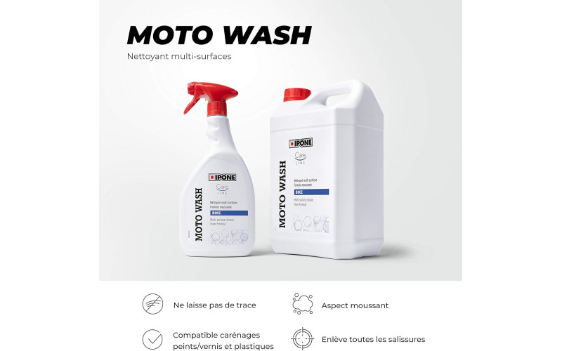 Nettoyant Moto IPONE Moto Wash Multi surfaces - 5L