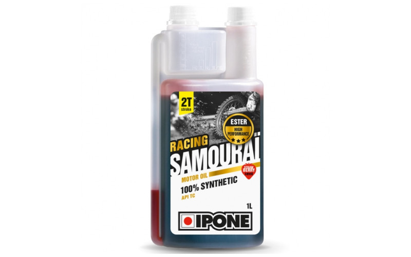 Pièces détachées Dirt bike, Pit bike Huile ipone 2 temps samourai racing fraise - 1L Ipone