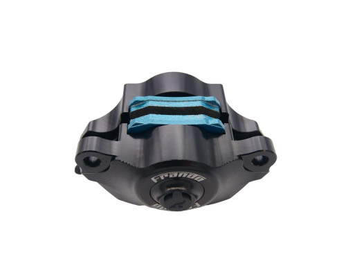 Freinage Etrier forgé monobloc Frando 2 pistons black blue Frando