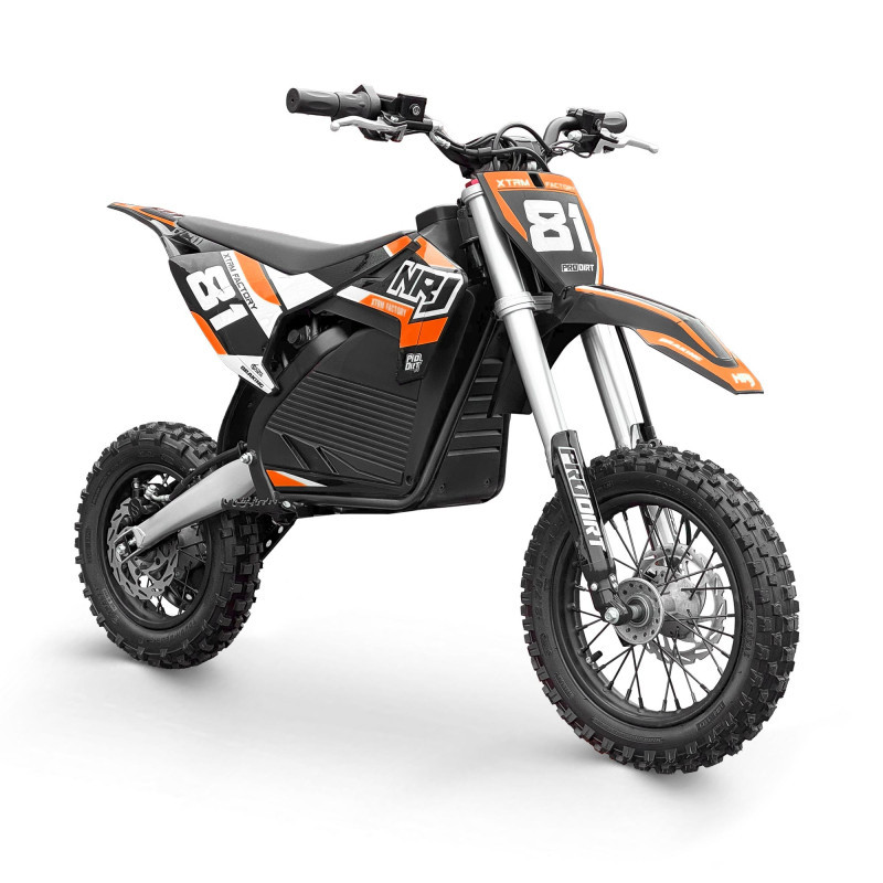 Dirt bike électrique NRJ 1000w 10/12" - orange