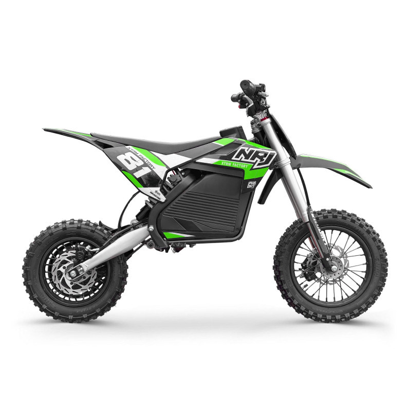 Dirt bike électrique NRJ 1000w 10/12" - vert