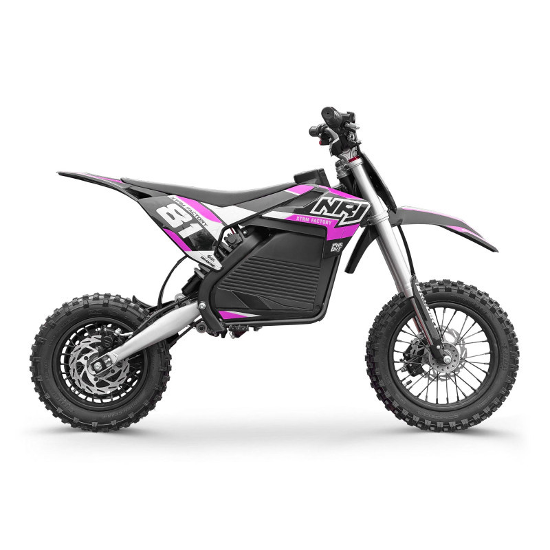 Dirt bike électrique NRJ 1000w 10/12" - rose