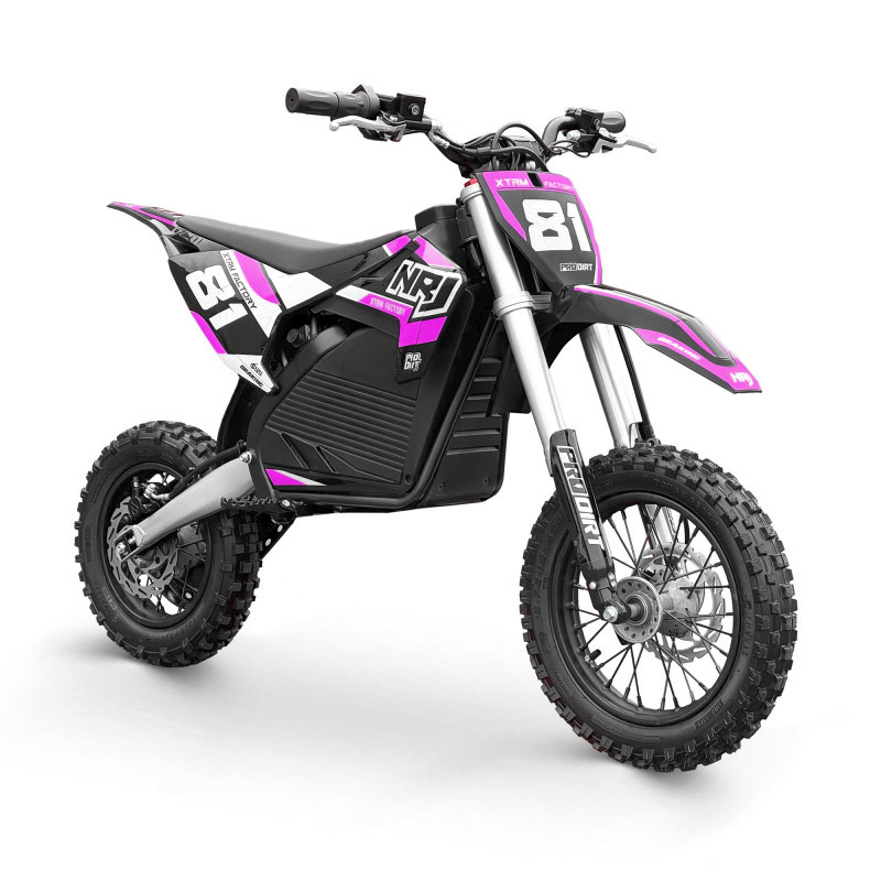 Dirt bike électrique NRJ 1000w 10/12" - rose