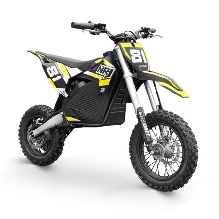 Dirt bike électrique NRJ 1000w 10/12" - jaune - LeMiniRider