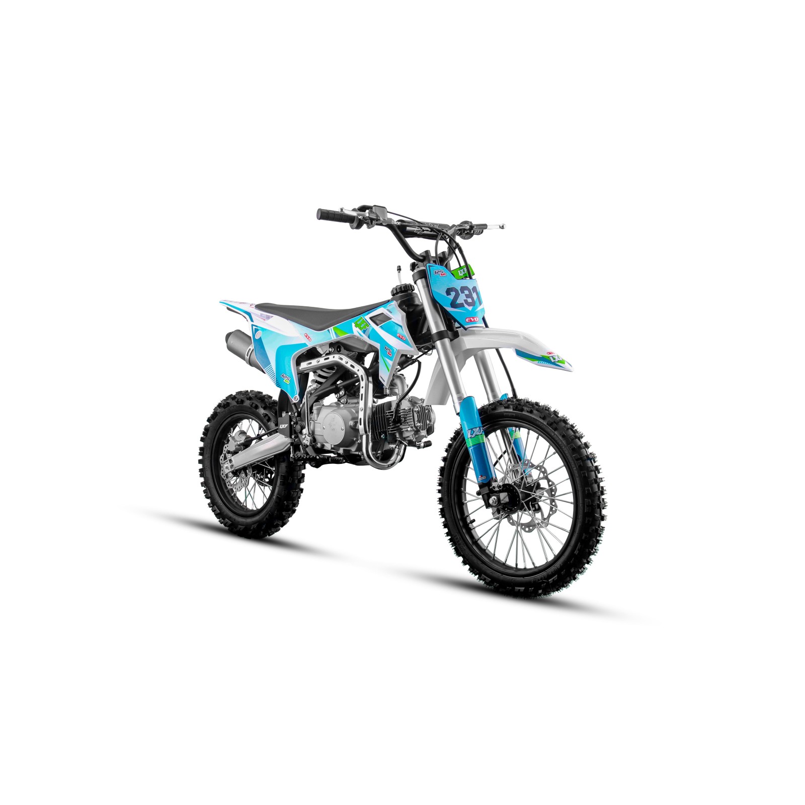 Dirt bike LXF 125 SR - bleu/vert - LeMiniRider