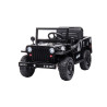 4x4 électrique enfant Jeep Willys noir, 4 moteurs 12v, télécommande parentale 2.4 Ghz Voitures électriques