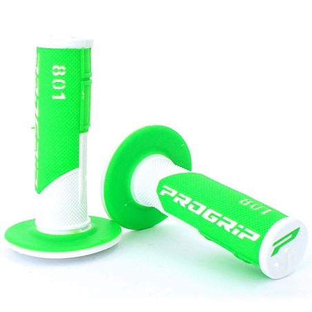 Pièces détachées Dirt bike, Pit bike Poignées progrip blanc/vert Progrip