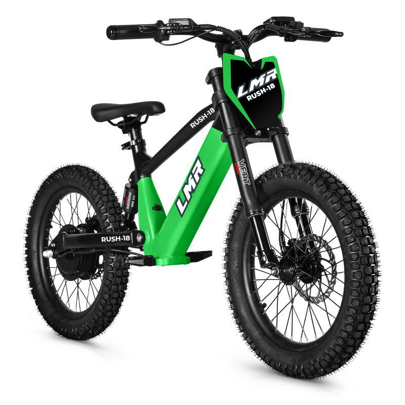 Draisienne électrique enfant LMR Rush 18" 500w - vert