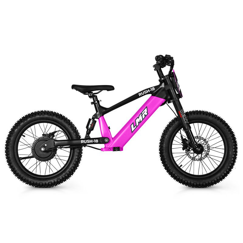 Draisienne électrique enfant LMR Rush 18" 500w - rose