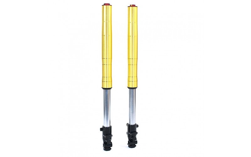 Tube Suspensions inversÃ©e DorÃ© Ã¸45/48mm - 765mm axe Ã¸15mm