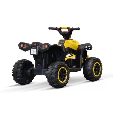 Quad électrique enfant LMR buzz jaune, 2 moteurs 35w, télécommande parentale 2.4 Ghz Quad enfant