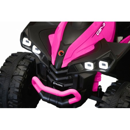 Quad électrique enfant LMR buzz rose, 2 moteurs 35w, télécommande parentale 2.4 Ghz Quad enfant