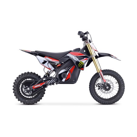 Un look racing et affirmé pour cette Minimoto électrique 1300w conçue pour les enfants
