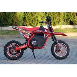Dirt bike électrique LMR 1000W 36V e-ride 10"/10" - rouge - LeMiniR...
