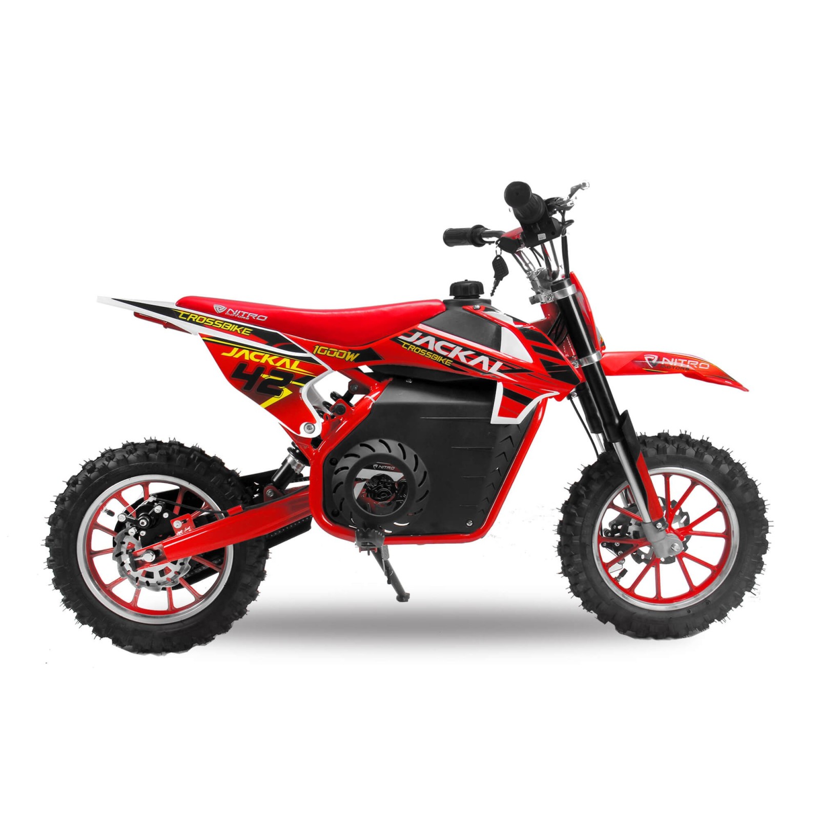 Dirt bike électrique LMR 1000W 36V e-ride 10"/10" - rouge - LeMiniR...