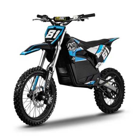 Dirt bike électrique NRJ 5000w 14/17" - bleu - LeMiniRider