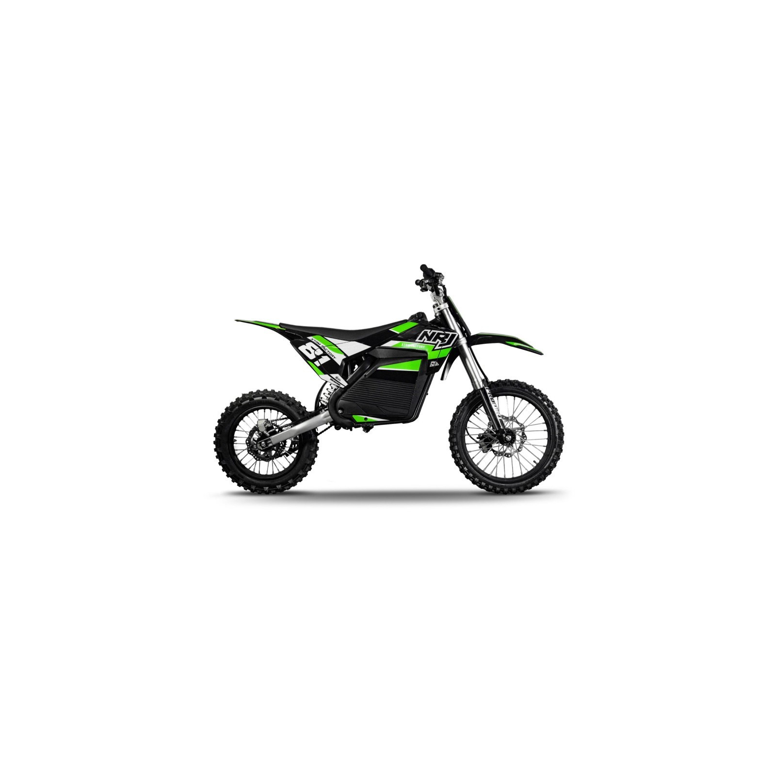 Dirt bike électrique NRJ 5000w 14/17" - vert