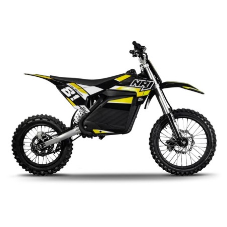Dirt bike électrique NRJ 5000w 14/17" - jaune - LeMiniRider