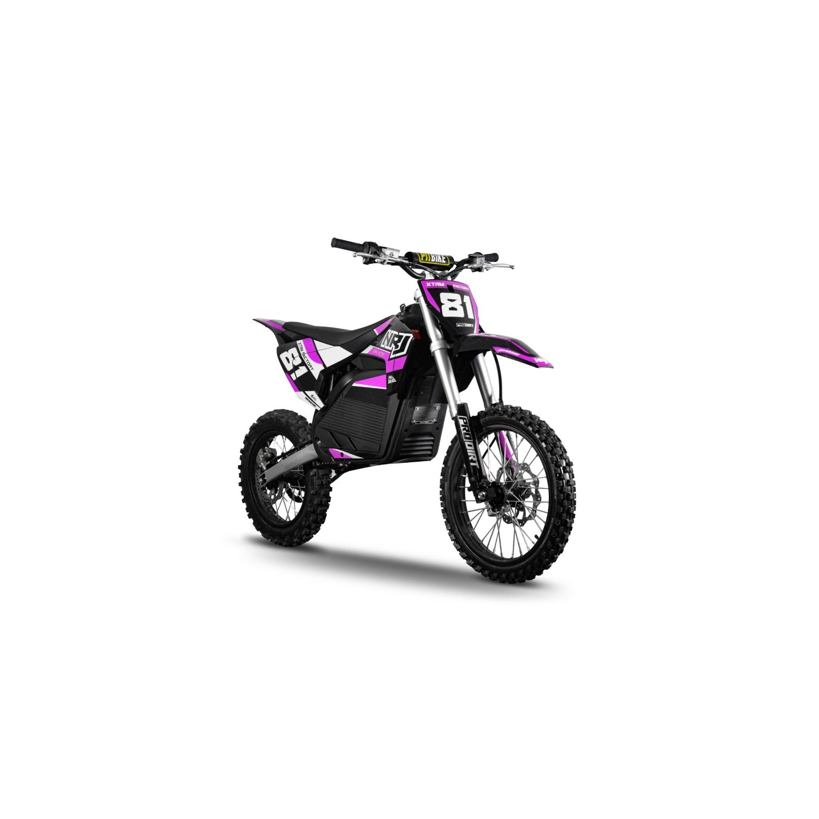 Dirt bike électrique NRJ 5000w 14/17" - rose - LeMiniRider