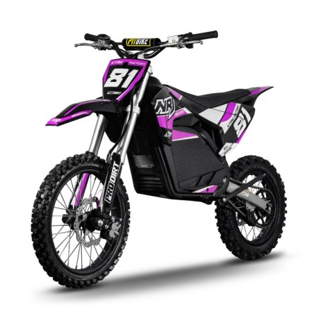 Dirt bike électrique NRJ 5000w 14/17" - rose - LeMiniRider