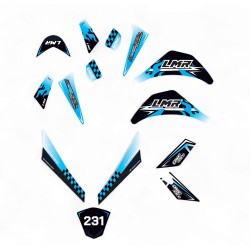 Pièces pocket quad Kit déco pocket quad 49cc / 800w bleu LMR PARTS